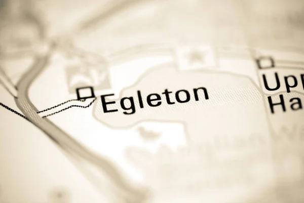 Egleton Γεωγραφικό Χάρτη Του Ηνωμένου Βασιλείου — Φωτογραφία Αρχείου