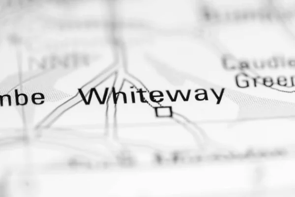 Whiteway Reino Unido Sobre Mapa Geografia — Fotografia de Stock