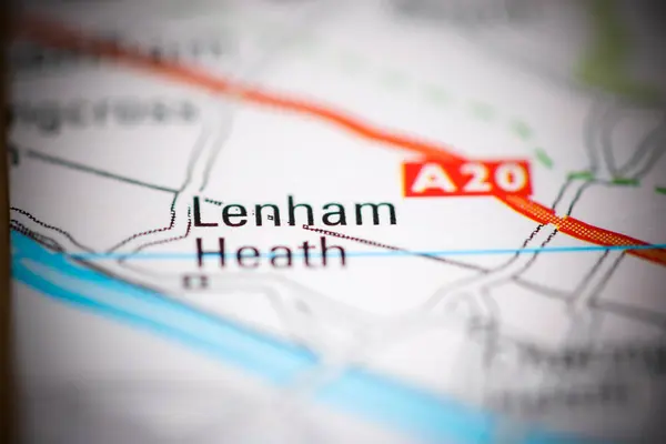Lengham Heath Regno Unito Una Carta Geografica — Foto Stock