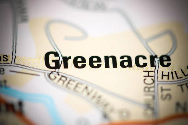 Greenacre Una Mappa Geografica Del Regno Unito — Foto Stock