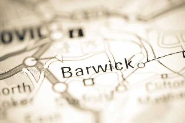 Jestem Barwick Zjednoczone Królestwo Mapie Geograficznej — Zdjęcie stockowe