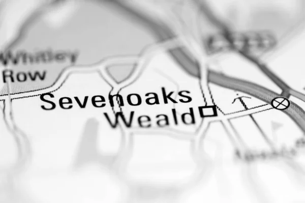 セヴェノクス ウェアルド 地理地図上のイギリス — ストック写真