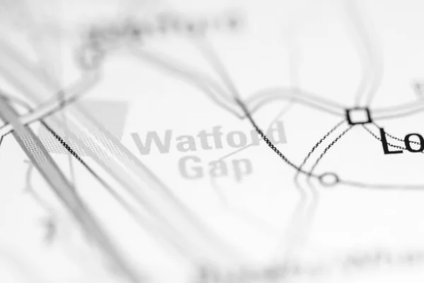 Watford Gap Reino Unido Mapa Geográfico — Foto de Stock