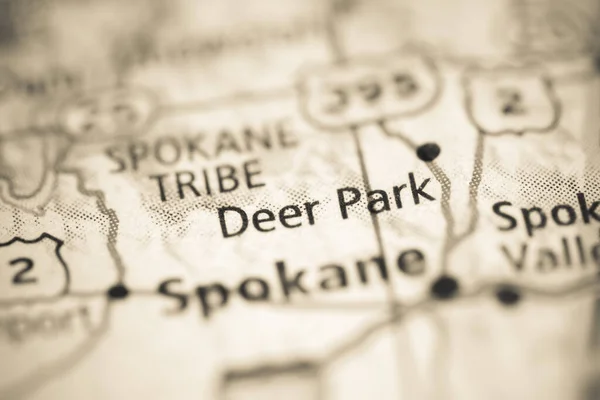 Deer Park on a geographical map of USA