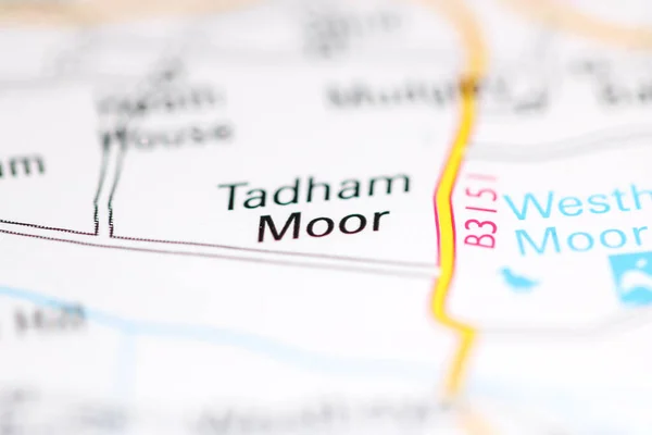 タダム ムーア 地理地図上のイギリス — ストック写真