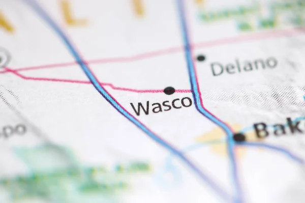Wasco Geografisk Karta Över Usa — Stockfoto