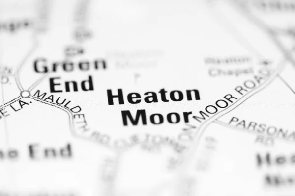 Heaton Moor Geographical Map — Stock Photo, Image