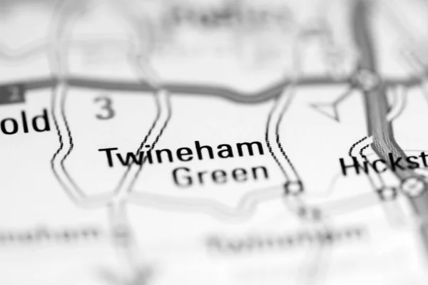 トゥインハム グリーン 地理地図上のイギリス — ストック写真