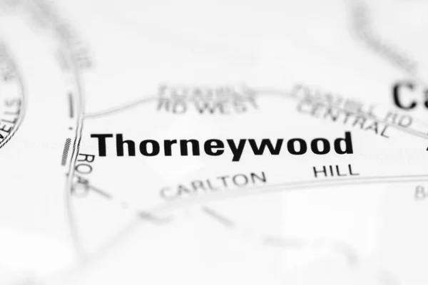 Thorneywood Una Mappa Geografica Del Regno Unito — Foto Stock