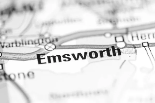Emsworth Reino Unido Mapa Geográfico —  Fotos de Stock