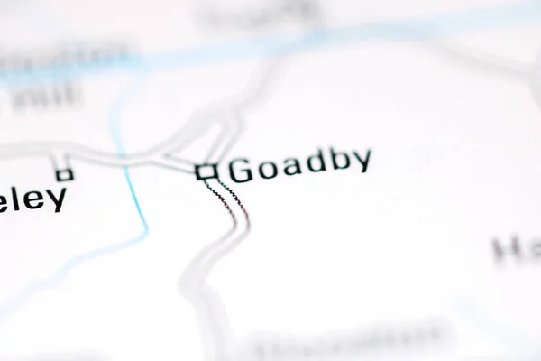 英国の地理地図上のGoadby — ストック写真
