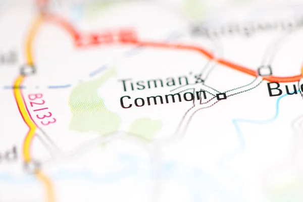 ティッサン コモン 地理地図上のイギリス — ストック写真