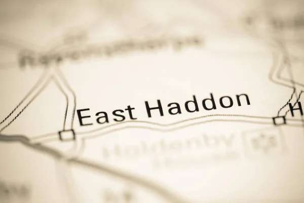 East Haddon Regno Unito Una Carta Geografica — Foto Stock