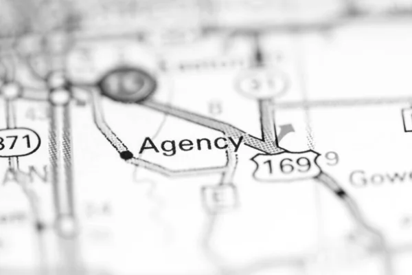 Agentschap Missouri Usa Een Aardrijkskundekaart — Stockfoto