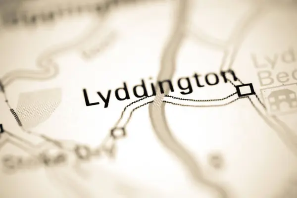 イギリスの地理地図上のリディントン — ストック写真