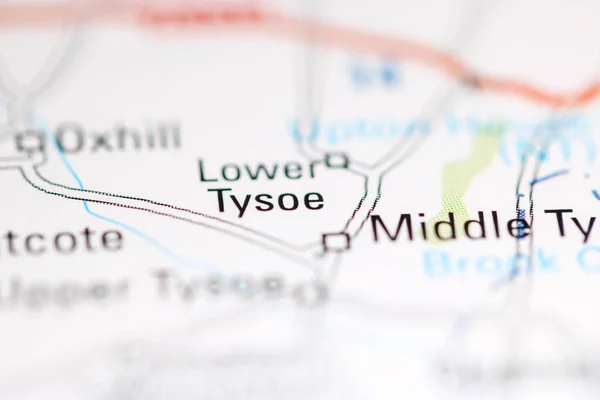 Lower Tysoe. United Kingdom on a geography map