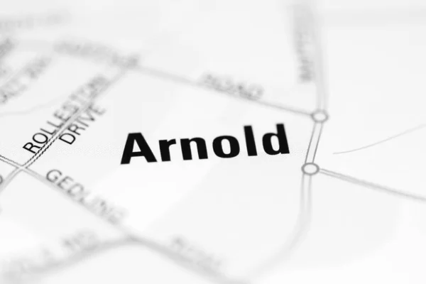 Arnold Una Mappa Geografica Del Regno Unito — Foto Stock