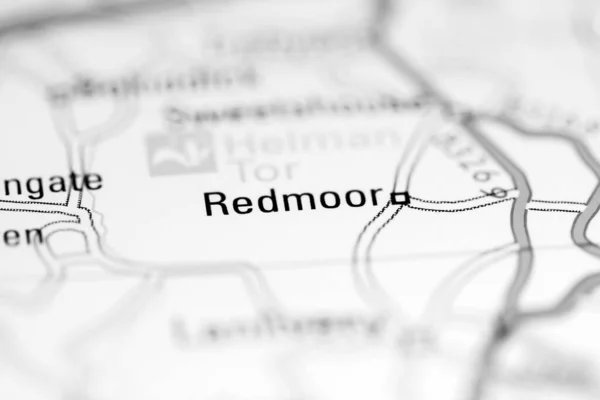 Redmoor Reino Unido Sobre Mapa Geografia — Fotografia de Stock