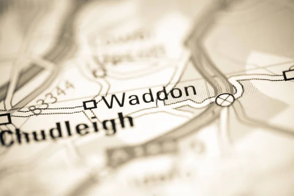 ワドン 地理地図上のイギリス — ストック写真