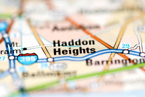 美国地图上的Haddon Heights — 图库照片