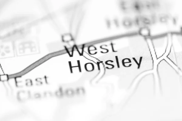 ウェスト ホーズリー 地理地図上のイギリス — ストック写真