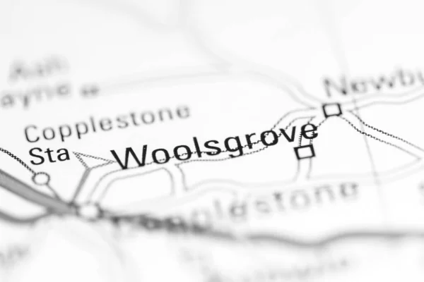 Woolsgrove Regno Unito Una Carta Geografica — Foto Stock