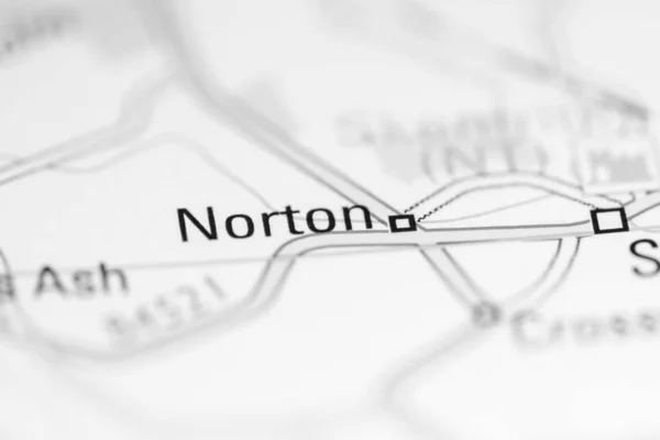Norton Här Förenade Kungariket Geografisk Karta — Stockfoto