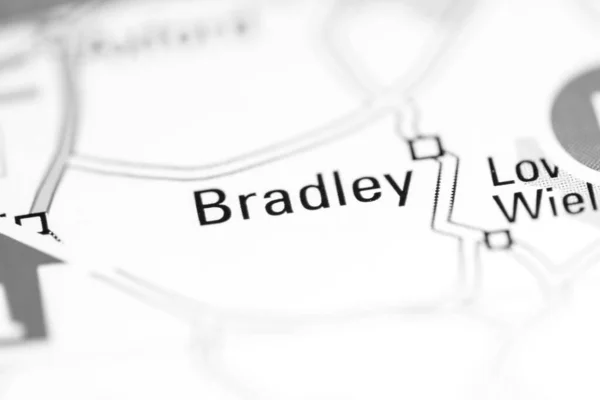 ブラッドリー 地理地図上のイギリス — ストック写真