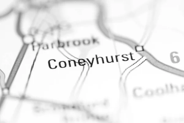 コニーハーストだ 地理地図上のイギリス — ストック写真
