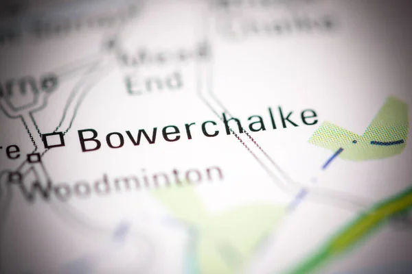 ボウラーチャーク 地理地図上のイギリス — ストック写真