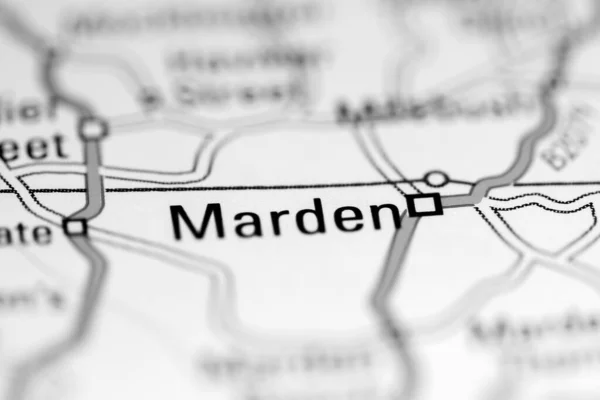 マーデン 地理地図上のイギリス — ストック写真