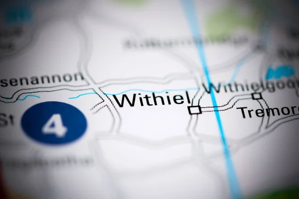 ウィティエル 地理地図上のイギリス — ストック写真