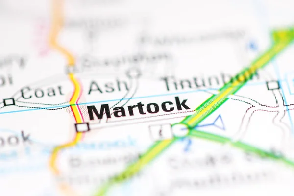 Martock Regno Unito Una Carta Geografica — Foto Stock