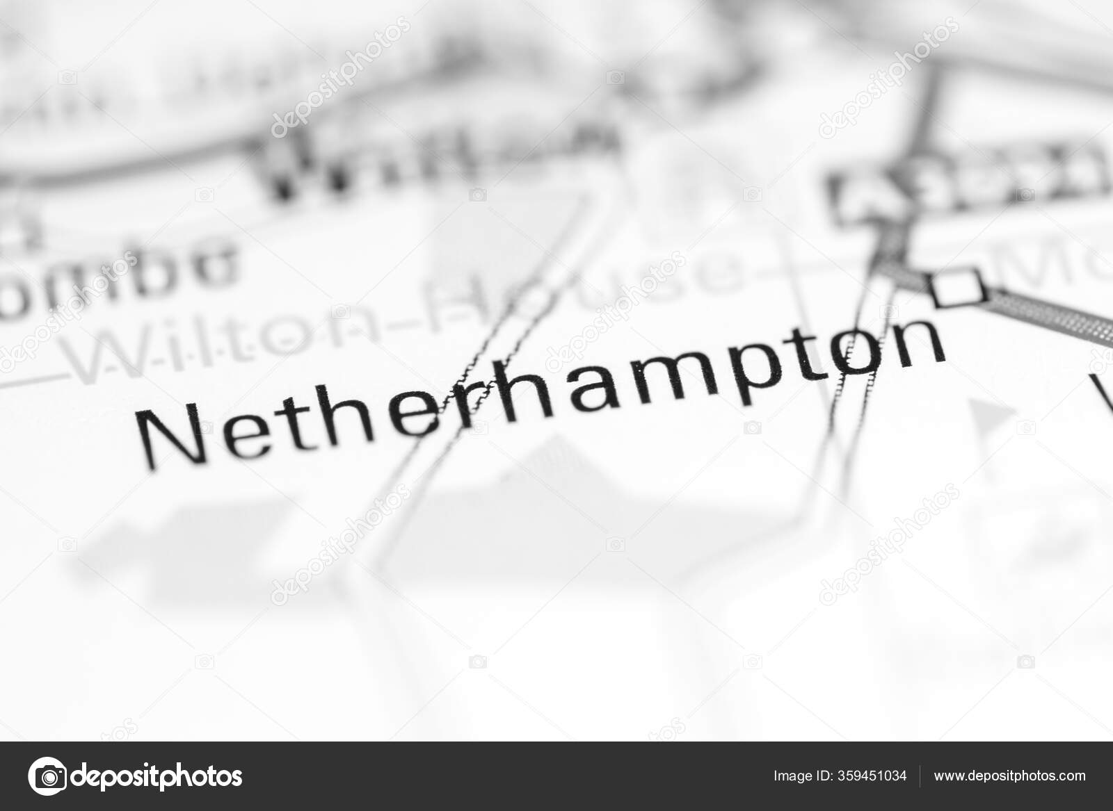 Netherhampton United Kingdom Geography Map — Stock