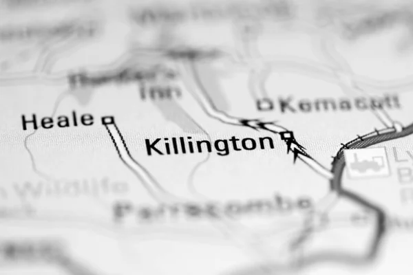 キリントン 地理地図上のイギリス — ストック写真