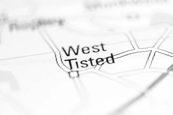 ウエスト テスト 地理地図上のイギリス — ストック写真