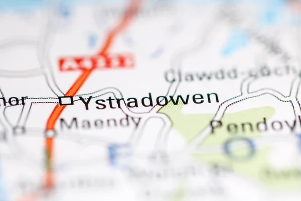ヤストラドウェン 地理地図上のイギリス — ストック写真