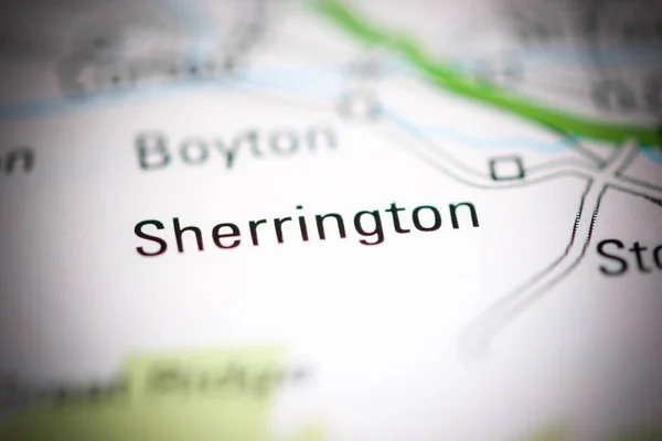シェリントンだ 地理地図上のイギリス — ストック写真