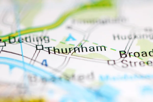 Thurnham Verenigd Koninkrijk Aardrijkskundekaart — Stockfoto