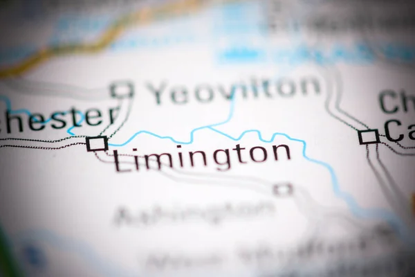 Лімінгтон Велика Британія Географічній Карті — стокове фото