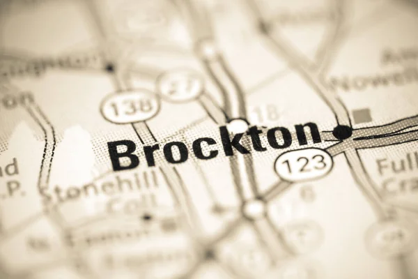 Brockton Massachusetts Eeuu Mapa Geográfico — Foto de Stock
