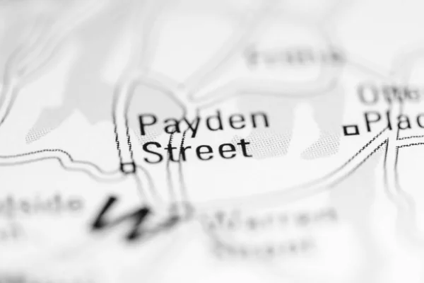 Payden Street Großbritannien Auf Einer Geografischen Karte — Stockfoto