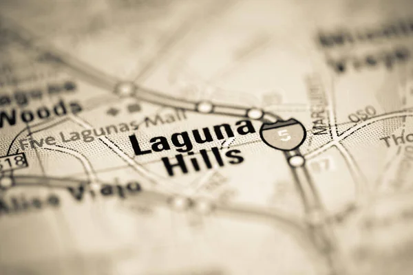 Laguna Hills California Stati Uniti Una Mappa Geografica — Foto Stock