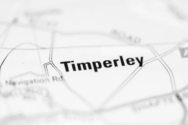 Timperley Geografické Mapě Velké Británie — Stock fotografie