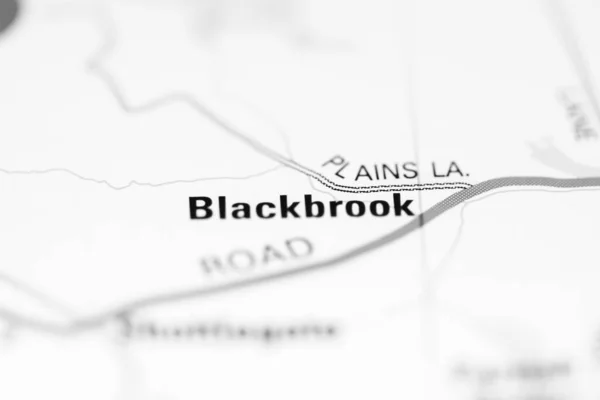 Blackbrook Географічній Карті Великої Британії — стокове фото