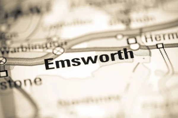 Emsworth Reino Unido Sobre Mapa Geografia — Fotografia de Stock
