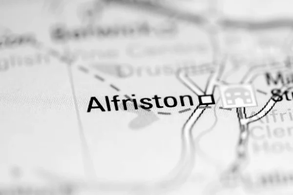 Алфристон Велика Британія Географічній Карті — стокове фото