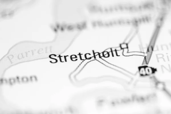 ストレッチャー 地理地図上のイギリス — ストック写真