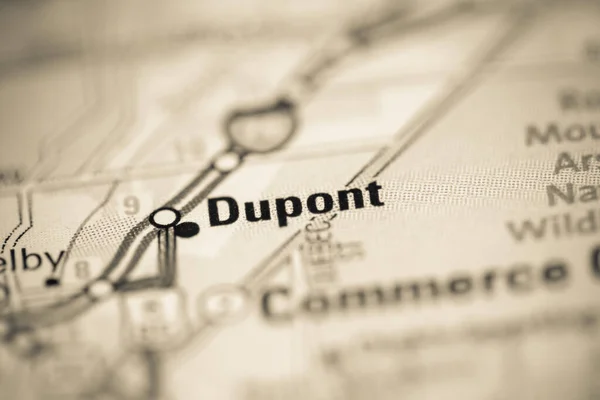 Dupont Ένα Χάρτη Των Ηνωμένων Πολιτειών Της Αμερικής — Φωτογραφία Αρχείου