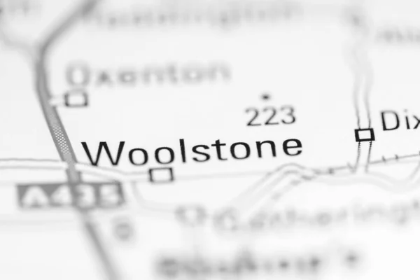 Woolstone Zjednoczone Królestwo Mapie Geograficznej — Zdjęcie stockowe